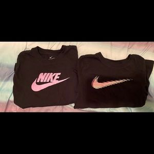 Two Nike shirts for $18